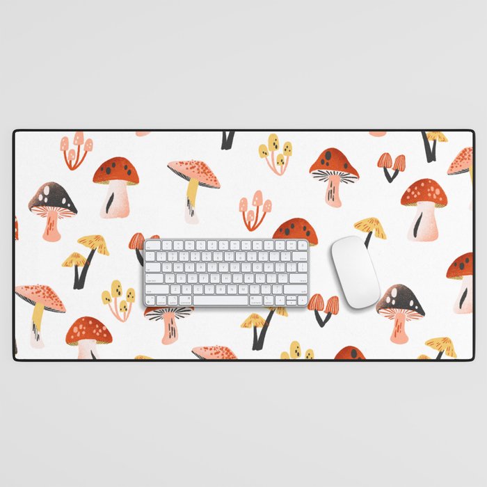 Mini Mushrooms Desk Mat Gallery Image 1