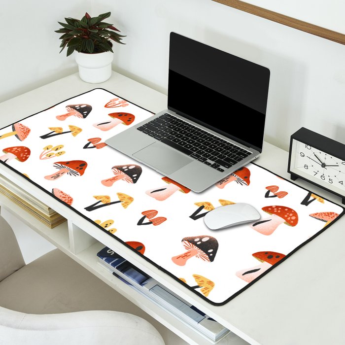 Mini Mushrooms Desk Mat Gallery Image 2
