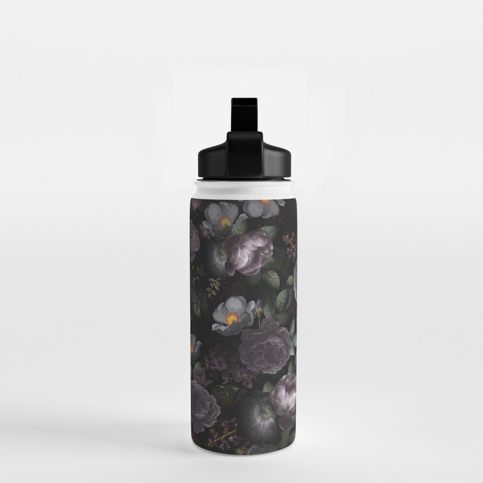 Mystic Moon Night Roses Botanical Flower Garden Water Bottle Gallery Image 2