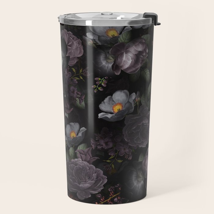 Mystic Moon Night Roses Botanical Flower Garden Travel Mug Gallery Image 2