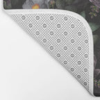 Mystic Moon Night Roses Botanical Flower Garden Bath Mat Gallery Image 2