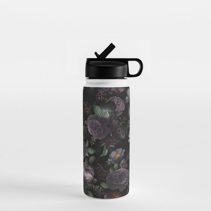 Mystic Moon Night Roses Botanical Flower Garden Water Bottle Gallery Image 1