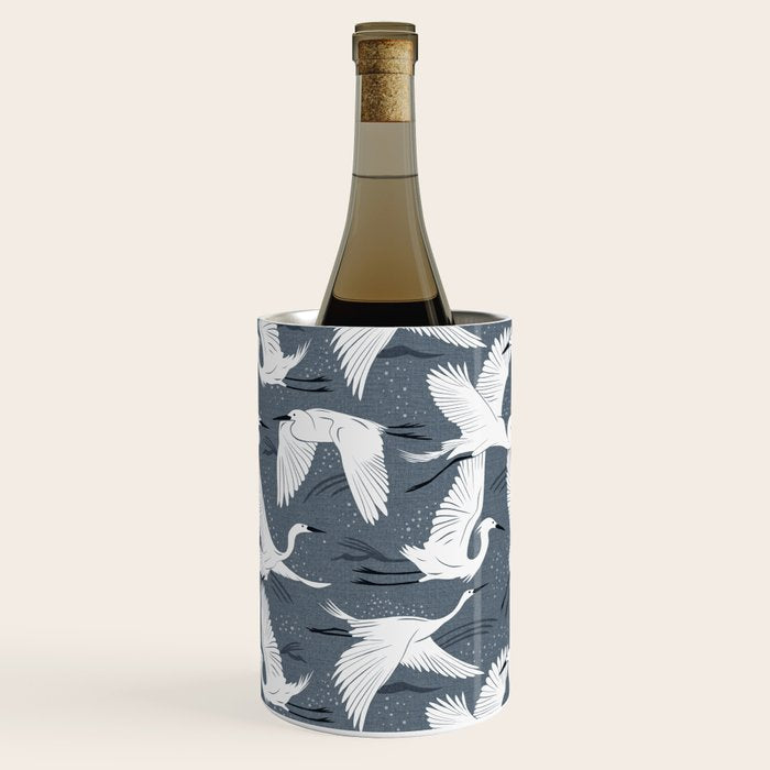 Soaring Wings - Steel Blue Grey Wine Chiller Gallery Image 1