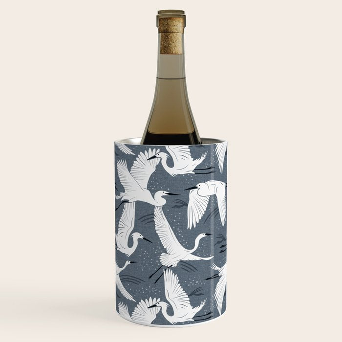 Soaring Wings - Steel Blue Grey Wine Chiller Gallery Image 3