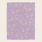 Wild Garden Drawing (Lilac) Poster Gallery Image 4