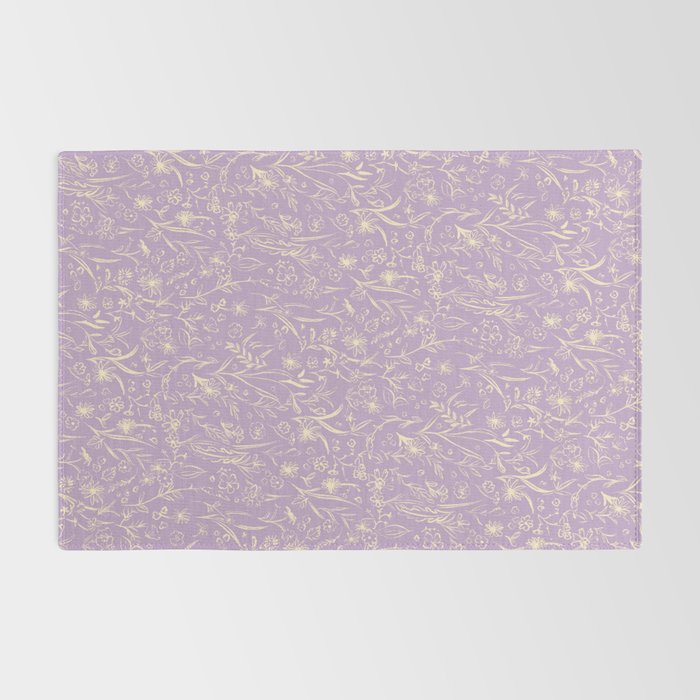 Wild Garden Drawing (Lilac) Rug Gallery Image 2