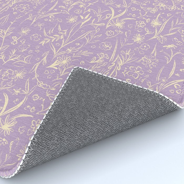 Wild Garden Drawing (Lilac) Rug Gallery Image 4