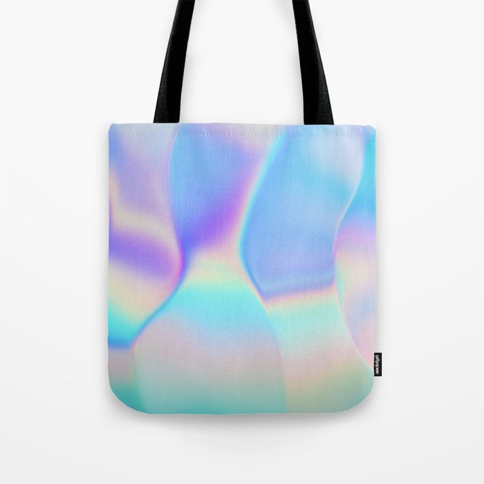 Opal Iridescent Abstract Paint Tote Bag Gallery Image 1