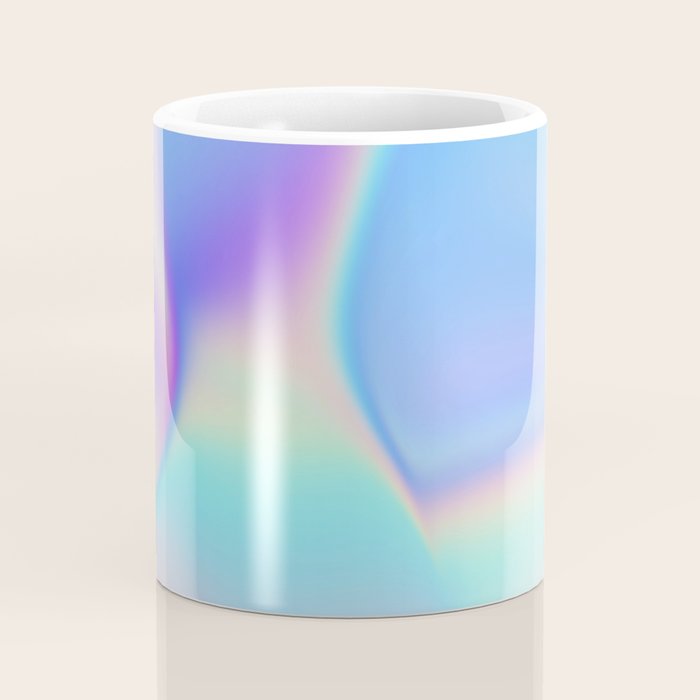 Opal Iridescent Abstract Paint Coffee Mug Gallery Image 4