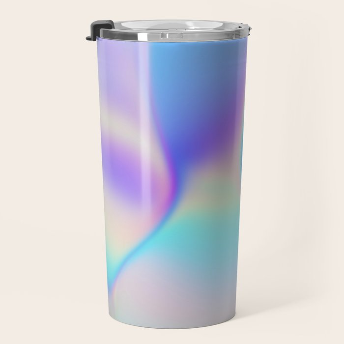Opal Iridescent Abstract Paint Travel Mug Gallery Image 3
