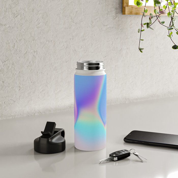 Opal Iridescent Abstract Paint Water Bottle Gallery Image 4
