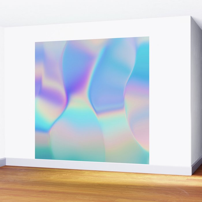 Opal Iridescent Abstract Paint Wall Mural Gallery Image 2