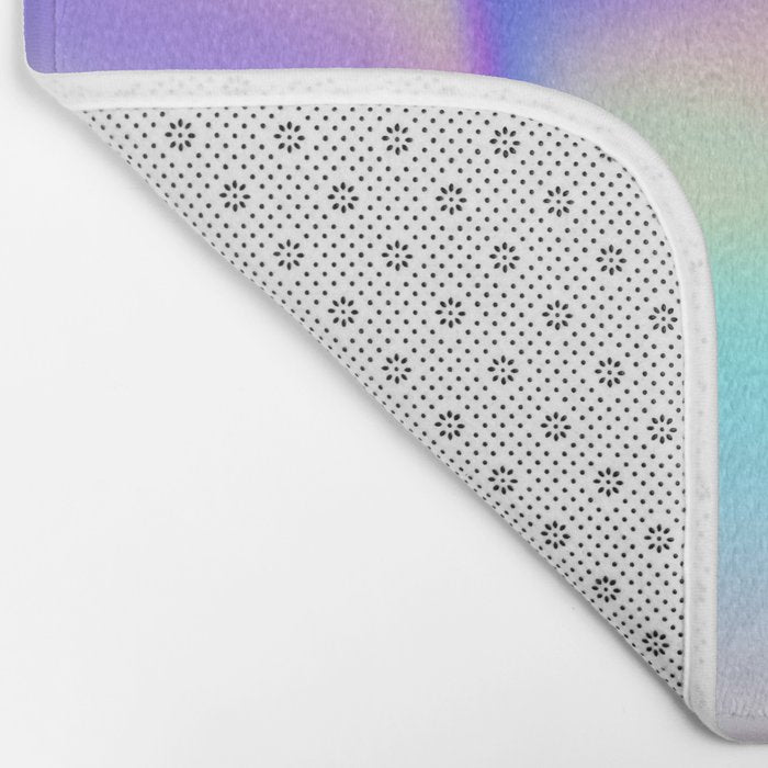 Opal Iridescent Abstract Paint Bath Mat Gallery Image 2