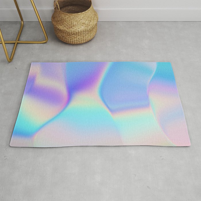 Opal Iridescent Abstract Paint Rug Gallery Image 1