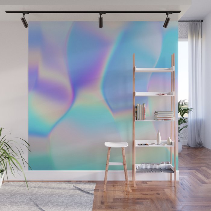Opal Iridescent Abstract Paint Wall Mural Gallery Image 1