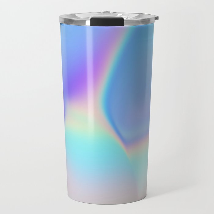 Opal Iridescent Abstract Paint Travel Mug Gallery Image 1