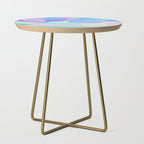Opal Iridescent Abstract Paint Side Table Gallery Image 1