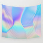 Opal Iridescent Abstract Paint Wall Tapestry Gallery Image 4