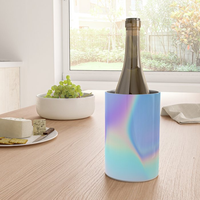 Opal Iridescent Abstract Paint Wine Chiller Gallery Image 4