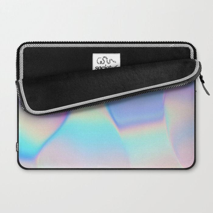 Opal Iridescent Abstract Paint Laptop Sleeve Gallery Image 2