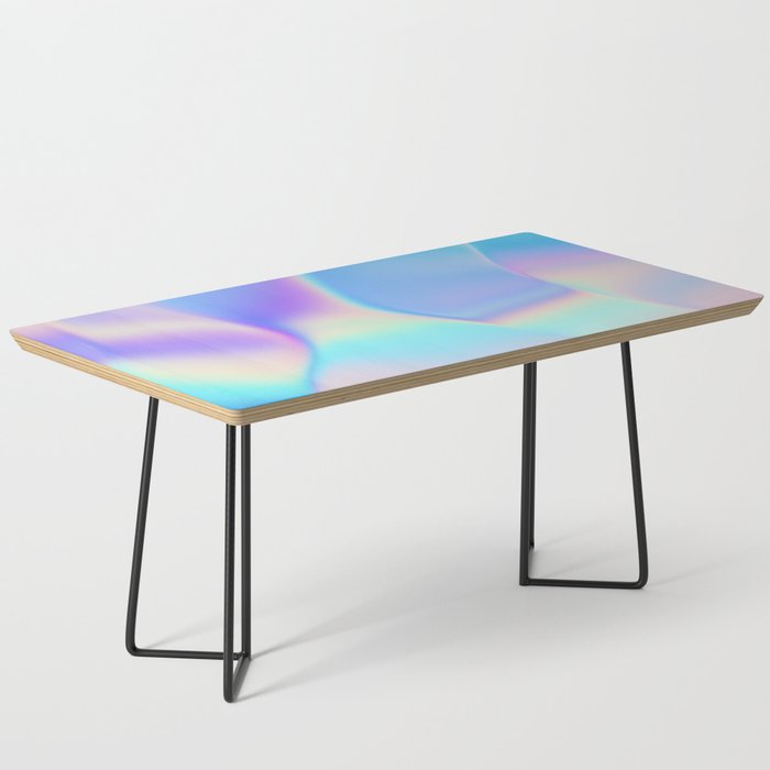 Opal Iridescent Abstract Paint Coffee Table Gallery Image 1