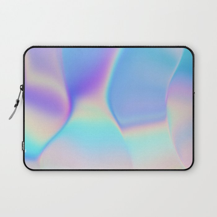 Opal Iridescent Abstract Paint Laptop Sleeve Gallery Image 1