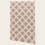 Modern Palm Leaf Pattern - Mocha Wallpaper Gallery Image 2