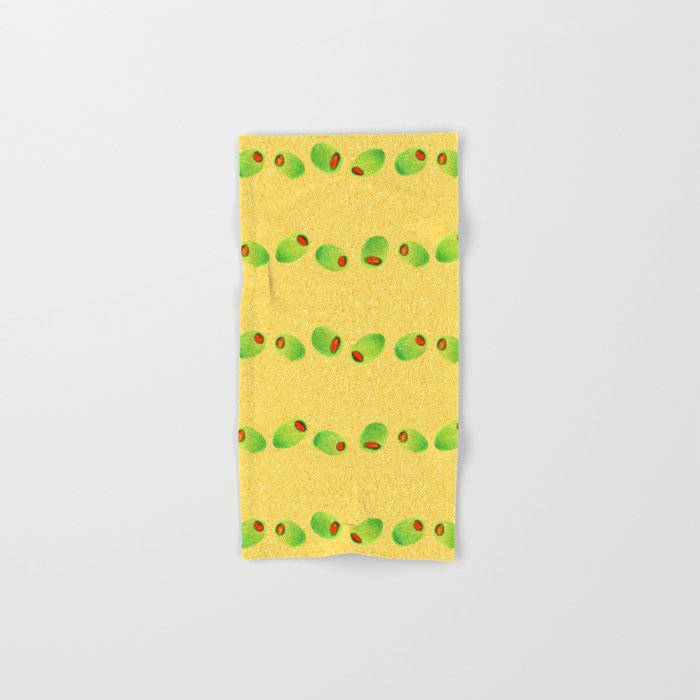 Olive Snack in Green & Yellow Bath Towel Gallery Image 1
