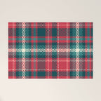 Classic Christmas Plaid Welcome Mat Gallery Image 1