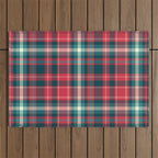 Classic Christmas Plaid Outdoor Rug Gallery Image 1