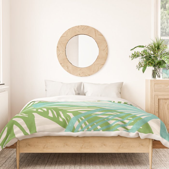 Abstract Coastal Flora Duvet Cover Gallery Image 3