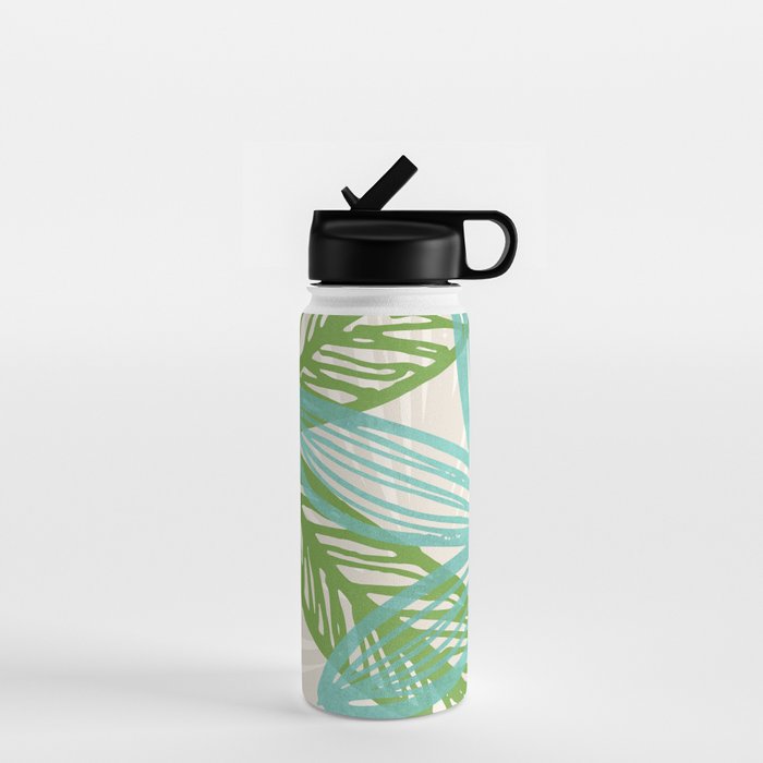 Abstract Coastal Flora Water Bottle Gallery Image 1
