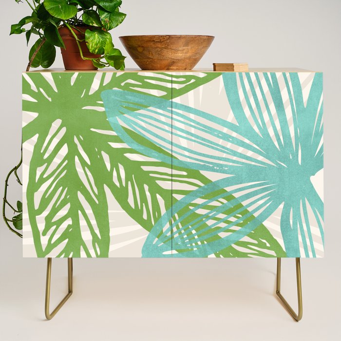 Abstract Coastal Flora Credenza Gallery Image 1