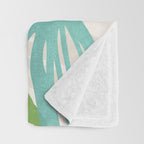 Abstract Coastal Flora Throw Blanket Gallery Image 3
