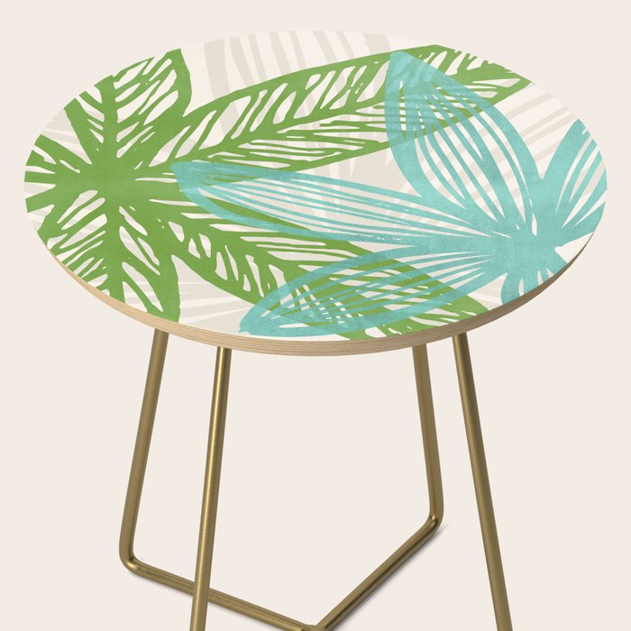Abstract Coastal Flora Side Table Gallery Image 2