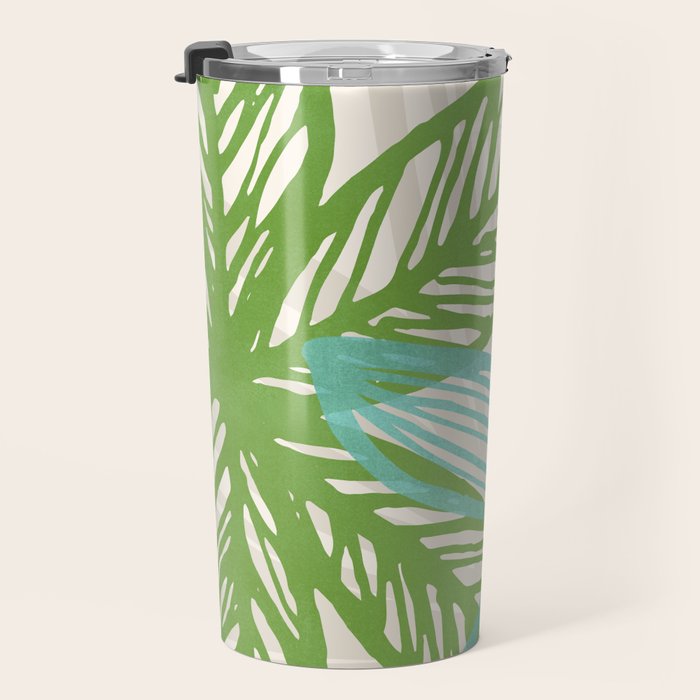 Abstract Coastal Flora Travel Mug Gallery Image 3