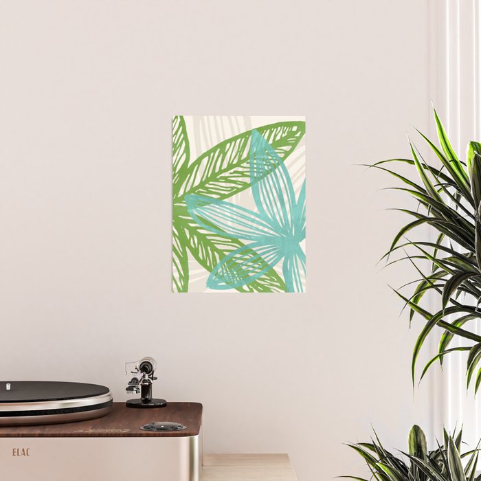 Abstract Coastal Flora Poster Gallery Image 2