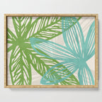 Abstract Coastal Flora Serving Tray Gallery Image 1