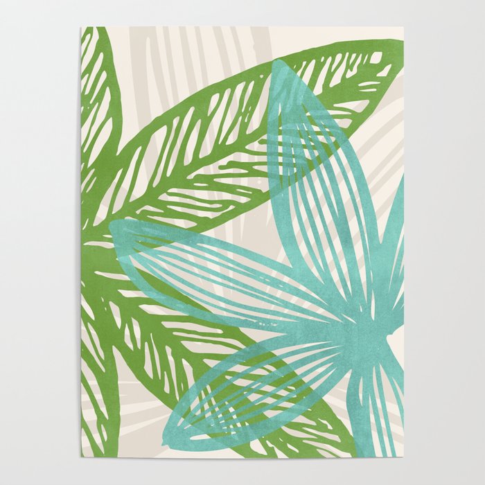 Abstract Coastal Flora Poster Gallery Image 4