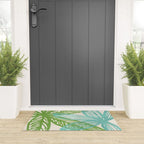 Abstract Coastal Flora Welcome Mat Gallery Image 3
