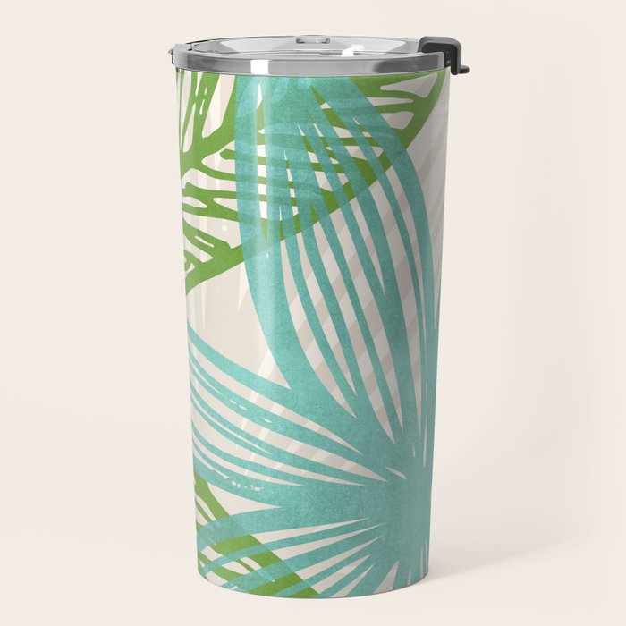 Abstract Coastal Flora Travel Mug Gallery Image 2