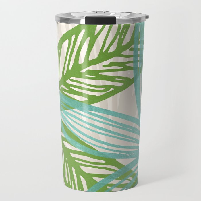 Abstract Coastal Flora Travel Mug Gallery Image 1