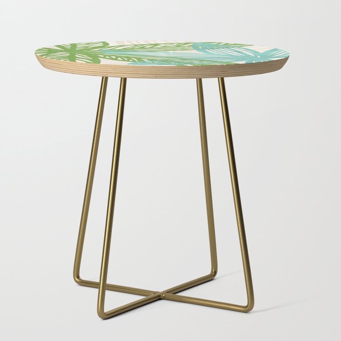 Abstract Coastal Flora Side Table Gallery Image 1