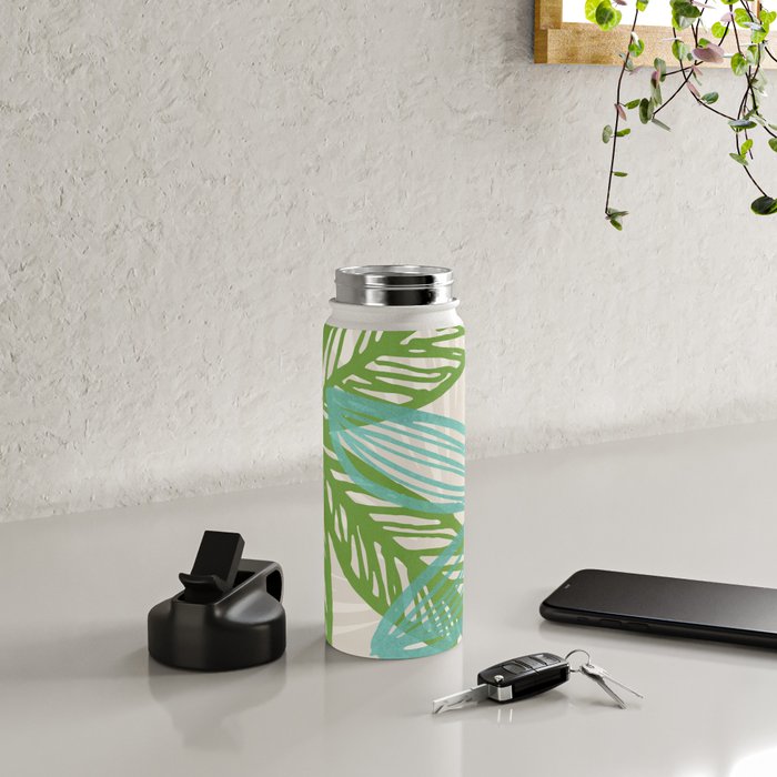 Abstract Coastal Flora Water Bottle Gallery Image 4