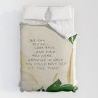 "One Day You Will Look Back And Find: You Were Growing In Ways You Could Not See At The Time." Duvet Cover Gallery Image 6