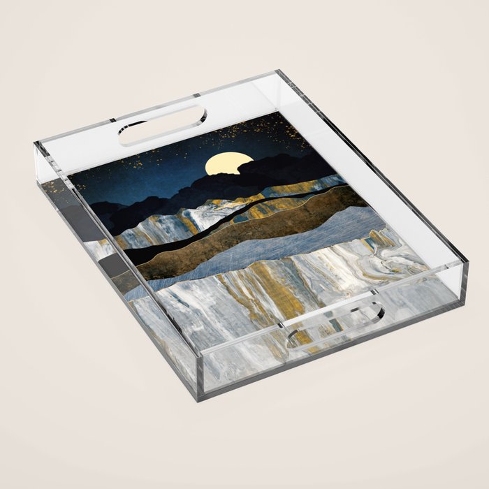 Painted Mountains Acrylic Tray Gallery Image 1