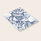 Neptune's joy blue damask reworked Notebook Gallery Image 3