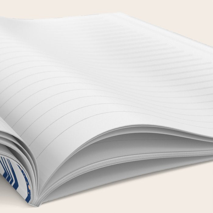 Neptune's joy blue damask reworked Notebook Gallery Image 2