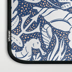 Neptune's joy blue damask reworked Laptop Sleeve Gallery Image 3