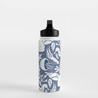 Neptune's joy blue damask reworked Water Bottle Gallery Image 3